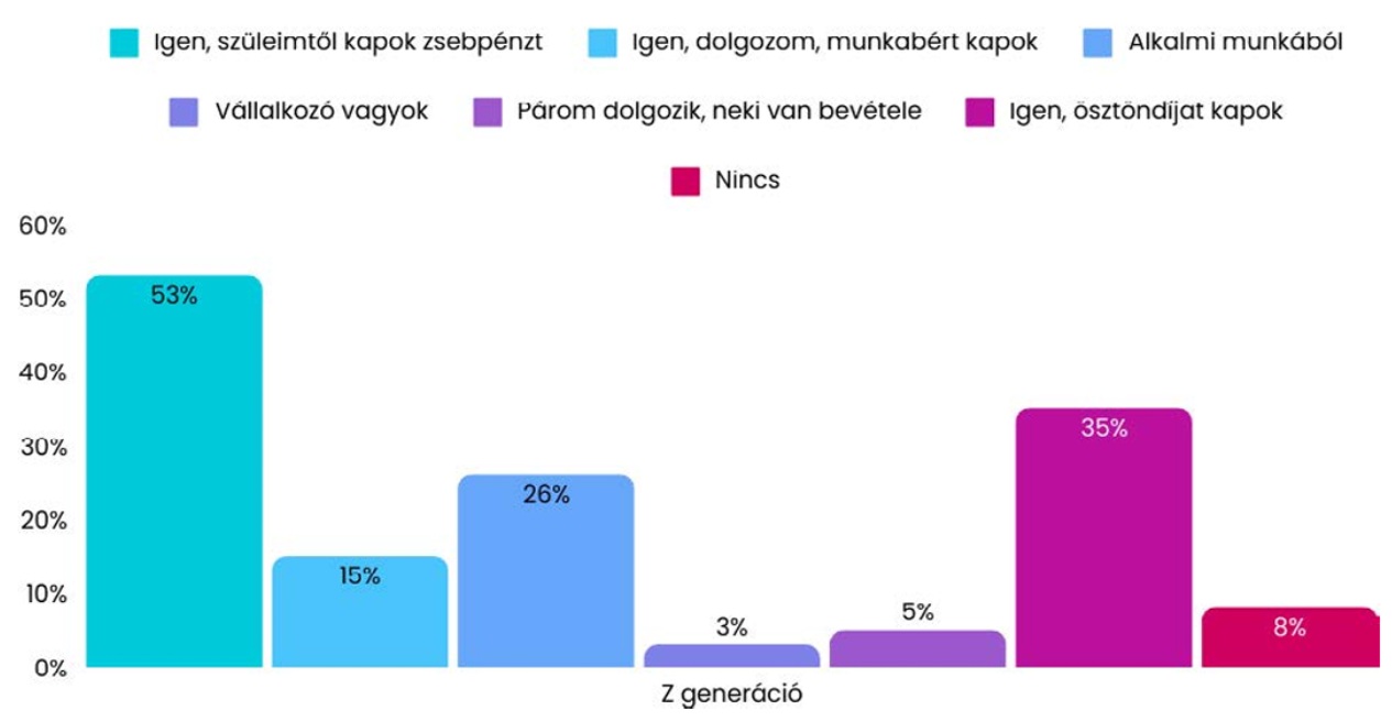 Bevételi források_Z generáció_Gen Z Report